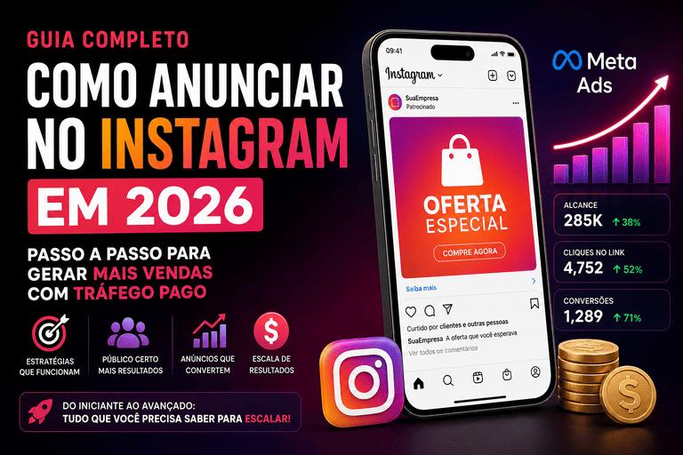 “como anunciar no instagram em 2026 passo a passo”